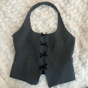 Zara Vest with ribbons